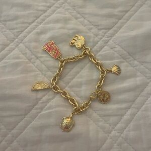 NWOT Lilly Pulitzer Gold Charm Bracelet